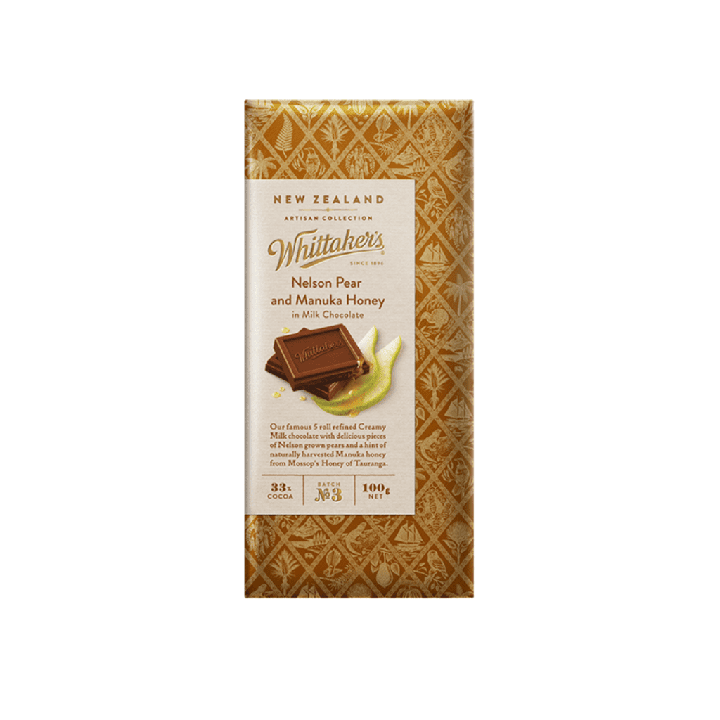 Whittakers Artisan Collection Chocolate Block Nelson Pear & Manuka ...