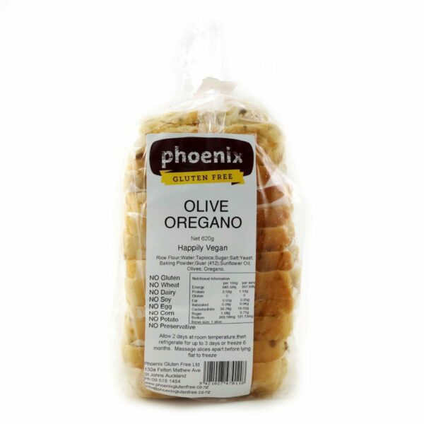 Phoenix Gluten Free Olive and Oregano Bread 620g