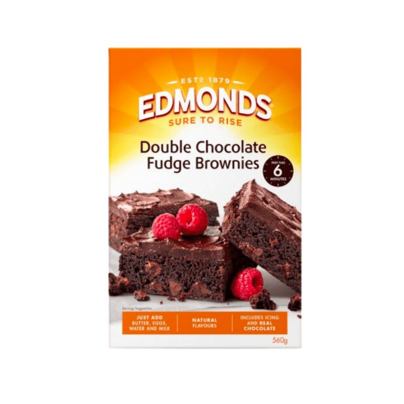 Edmonds Cafe Style Double Chocolate Fudge Brownies 560g