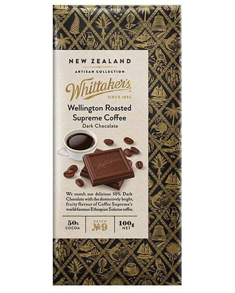 Whittakers Artisan Collection Wellington Roasted Coffee Supreme 100g