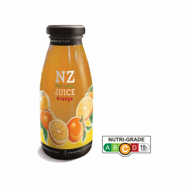 NZ Natural Juice Orange 250ml Glass Bottle