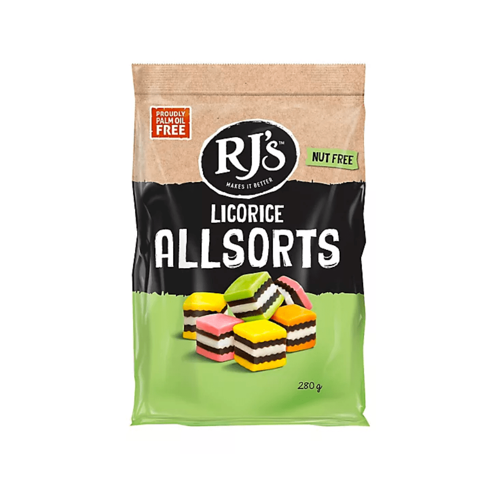 RJ’s Licorice Allsorts 280g
