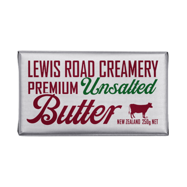 Lewis Road Creamery Premium Butter Unsalted 250g