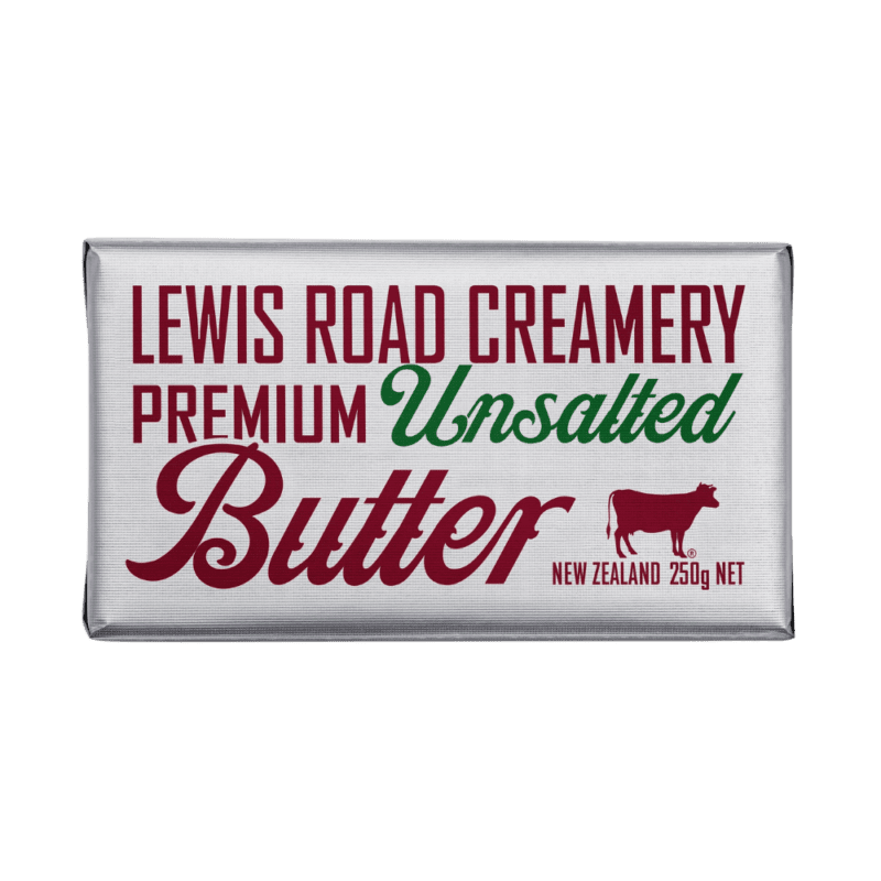 Lewis Road Creamery Premium Butter Unsalted 250g