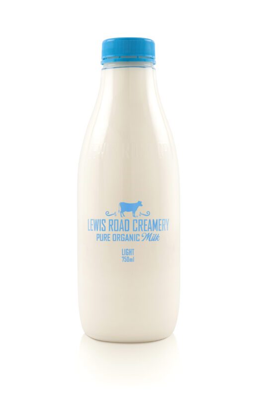 Lewis Road Creamery Organic Light Milk 750ml