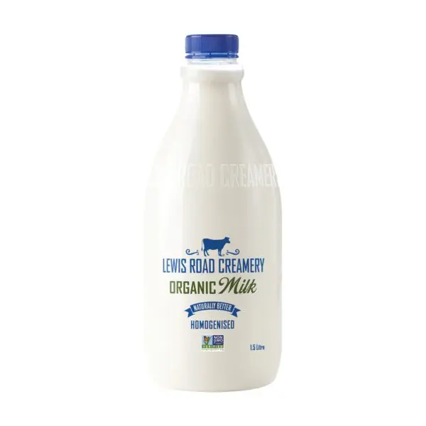Lewis Road Creamery Organic Homogenised Milk 1.5L