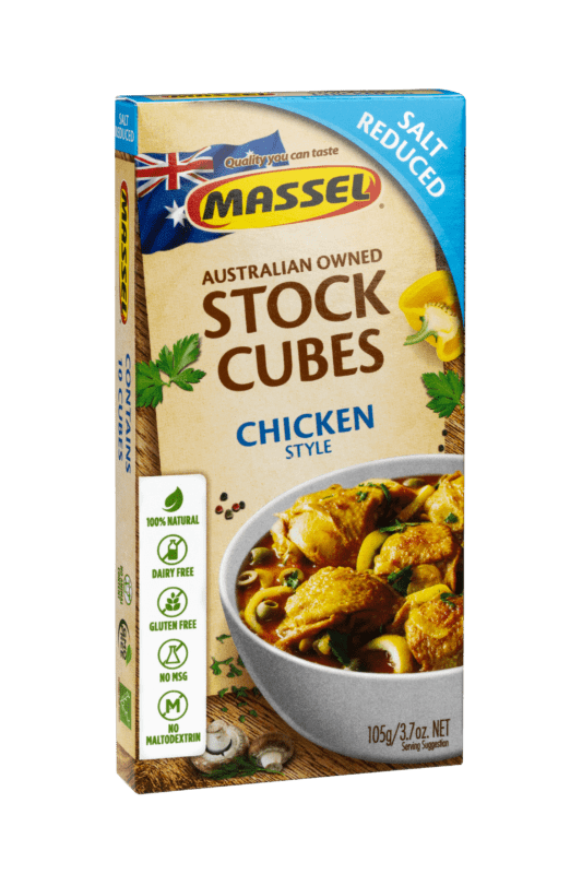 Massel Ultra Salt Reduced Stock Cubes Chicken Style 105g
