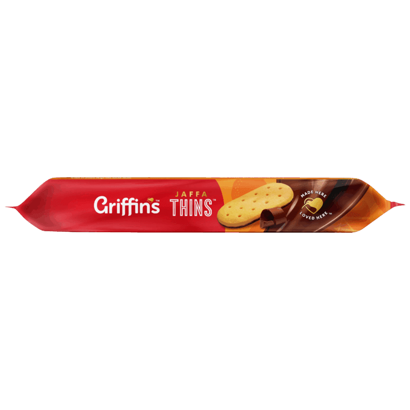 Griffins Chocolate Biscuits Jaffa Thins 180g Side 2