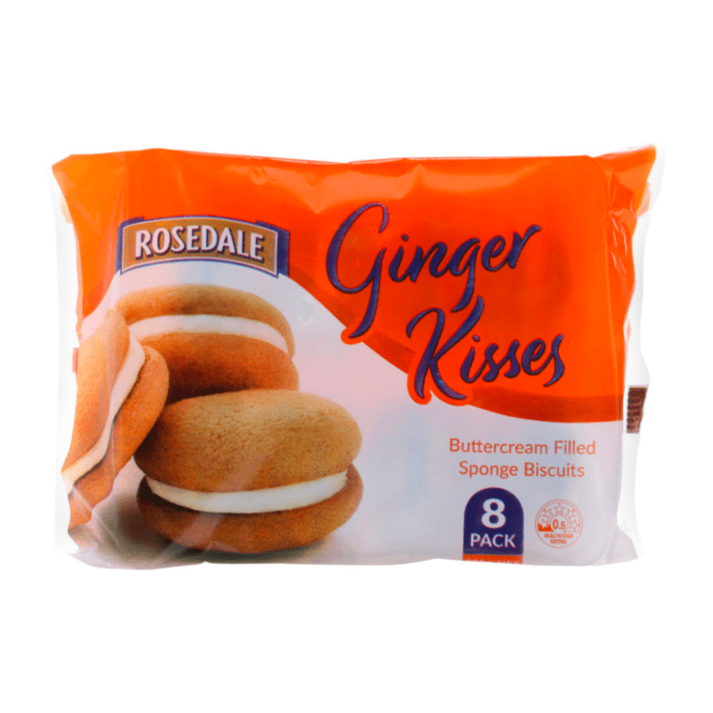 Rosedale Kisses Ginger 200g