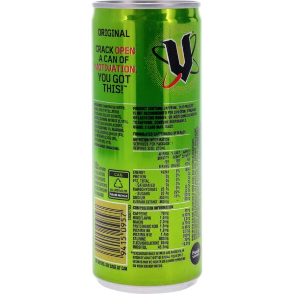 V Vitalise Energy Drink Guarana