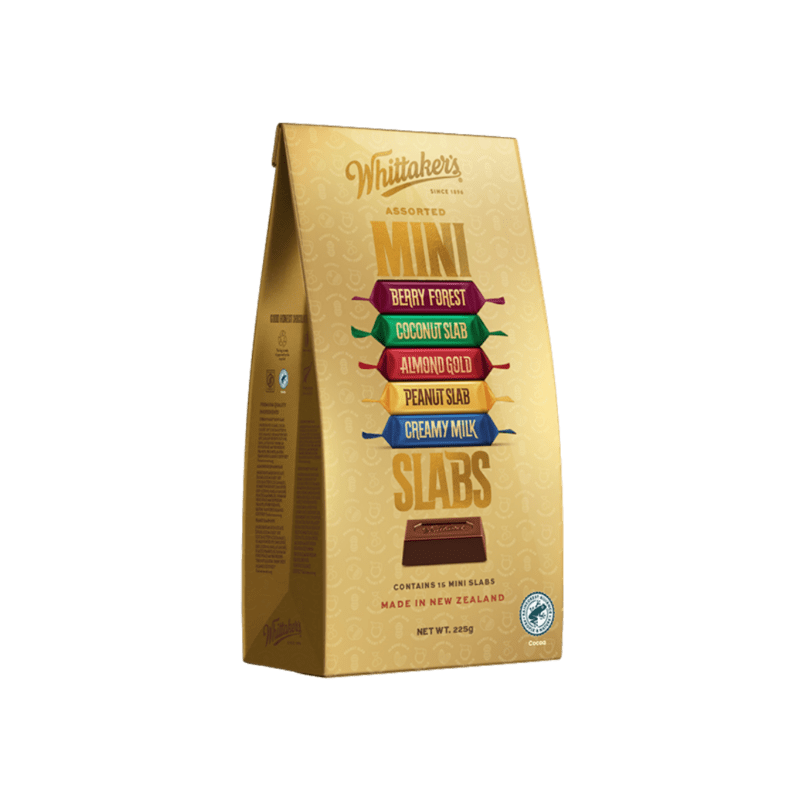 Whittakers Assorted Mini Slabs 225g