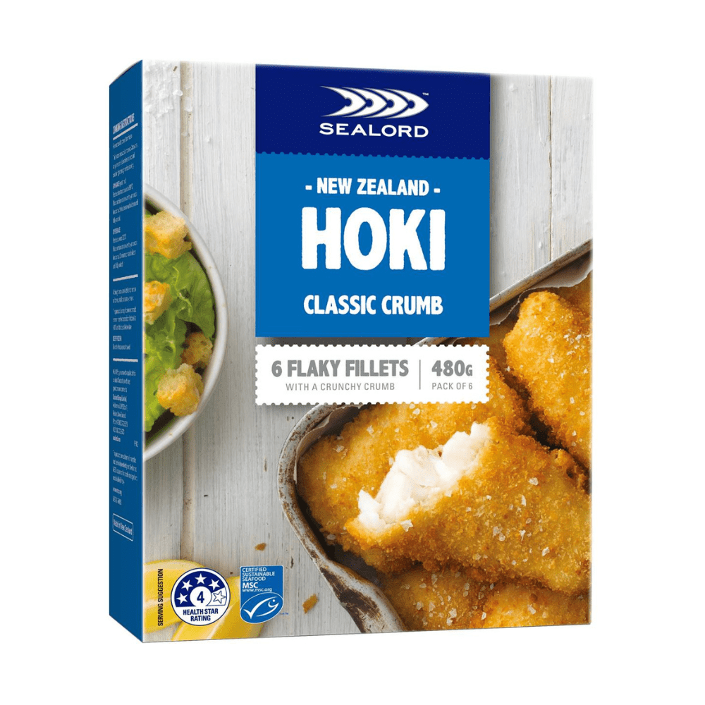 Find NZ Sealord Classic Crumbed Flaky Hoki Fillets 480g in SG Find NZ Sealord Classic Crumbed Flaky Hoki Fillets 480g in SG