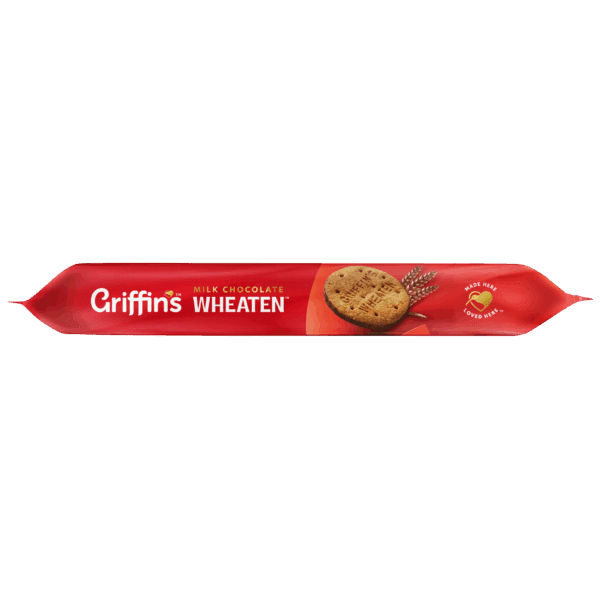 Griffins Biscuits Milk Chocolate Wheaten 200g Side