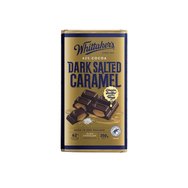 Whittakers Chocolate Block Dark Salted Caramel 250g