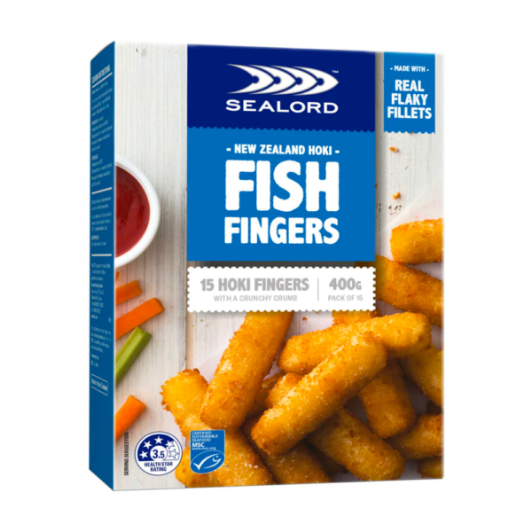 Sealord Fish Fingers Classic Crumbed Hoki 400g