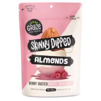 Graze Skinny Dipped Berry Dusted White Chocolate Almonds 300g