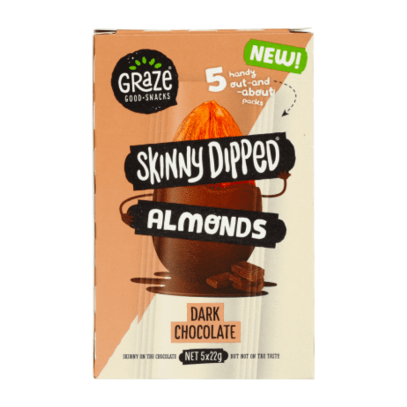 Graze Skinny Dipped Almonds Dark Chocolate 110g