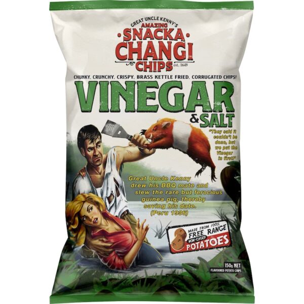 Snacka Changi Chips Salt & Vinegar Potato Chips 150g