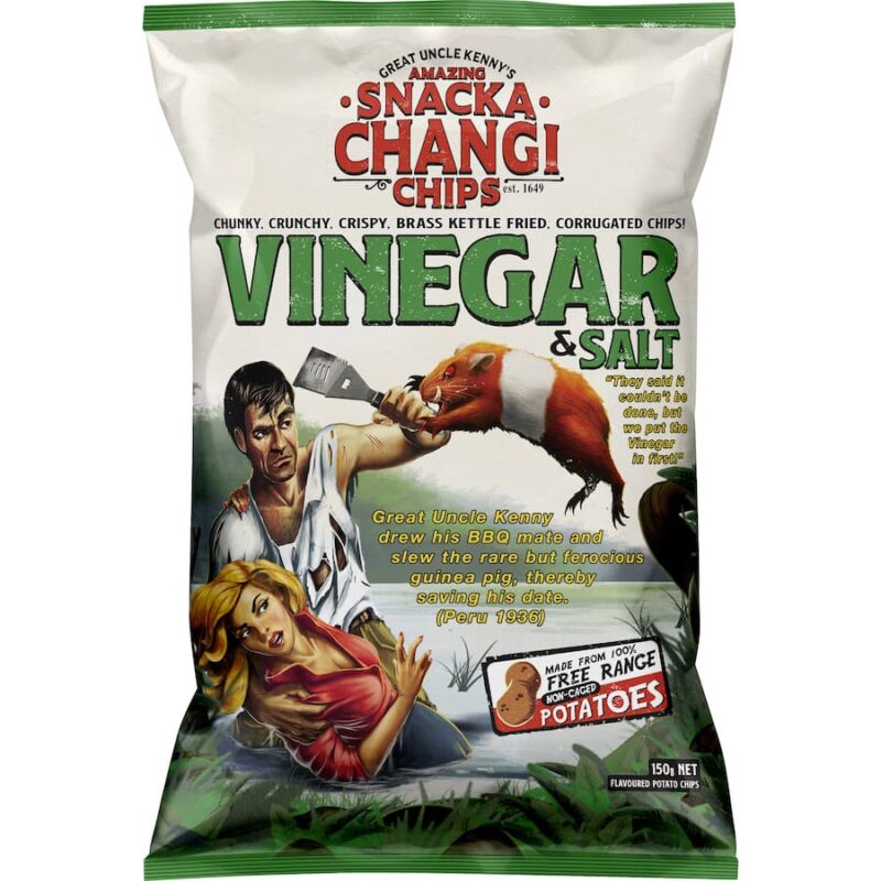 Snacka Changi Chips Salt & Vinegar Potato Chips 150g