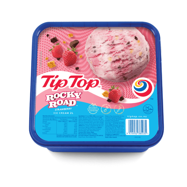 Tip Top Ice Cream Rocky Road Strawberry 2L