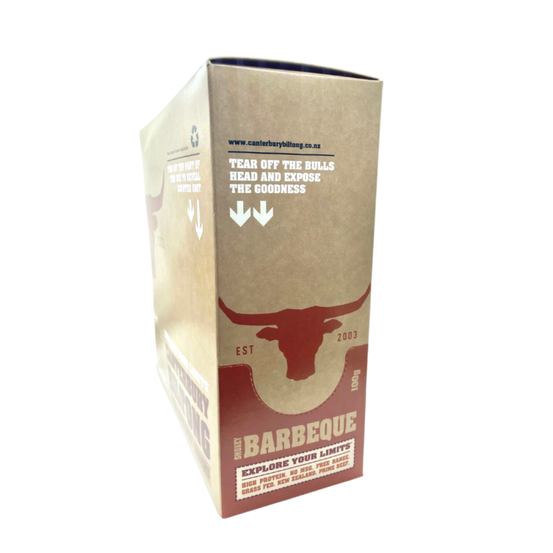 Canterbury Biltong (Jerky) Smokey BBQ 100g Carton