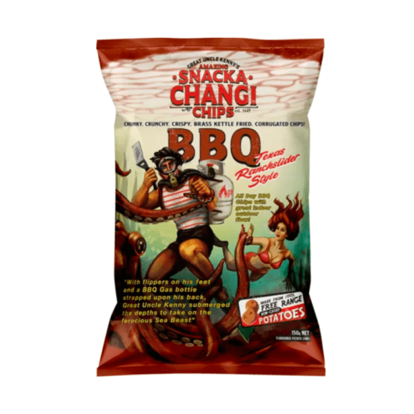 Snacka Changi Chips BBQ Kettle Fried Potato Chips 150g