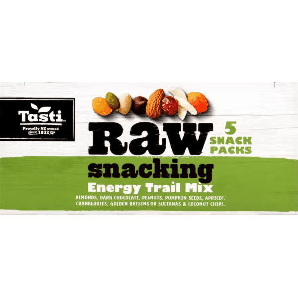 Tasti Raw Snacking Energy Trail Mix Snack Packs