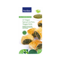 Pavillion Vegan Spinach & Feta Veggie Rolls 10pk 400g