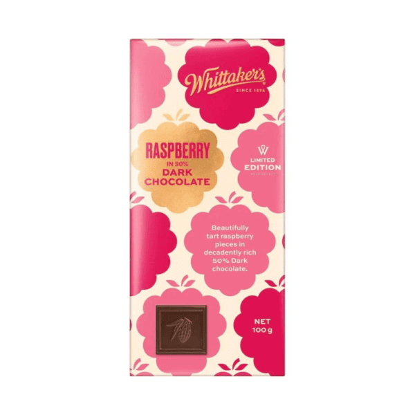 Whittakers Artisan Raspberry Dark Chocolate Block 100g