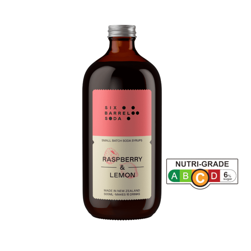 Six Barrel Soda Syrups Raspberry & Lemon 500ml