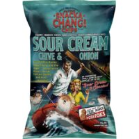 Snacka Changi Chips Kettle Fried Sour Cream Chive Onion Potato Chips 150g