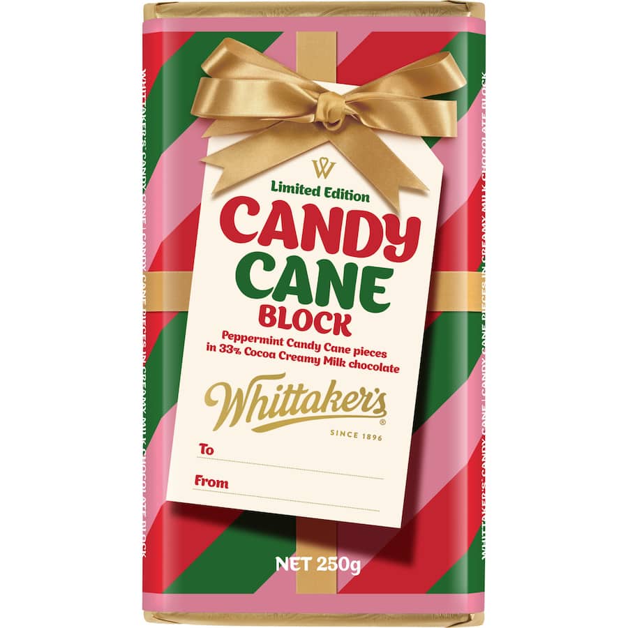 Whittakers Chocolate Candy Cane