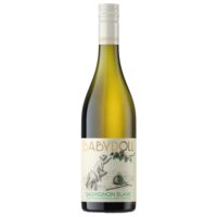 Bottle of Babydoll Sauvignon Blanc wine featuring a sheep illustration on the label.