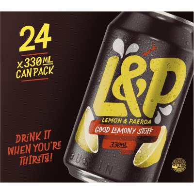 L&P Soft Drink Cans 24pk