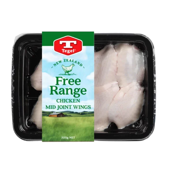 Tegel Frozen Free Range Chicken Mid-Joint Wing 320g