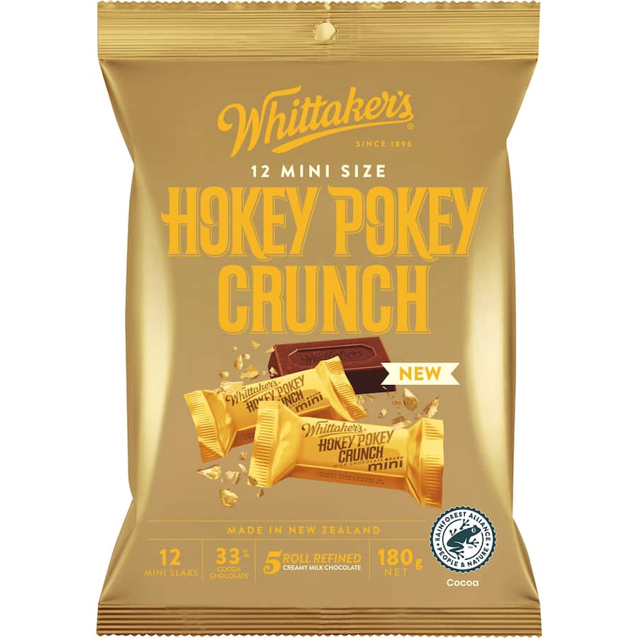 Whittakers Chocolate Sharepack Hokey Pokey Crunch 180g