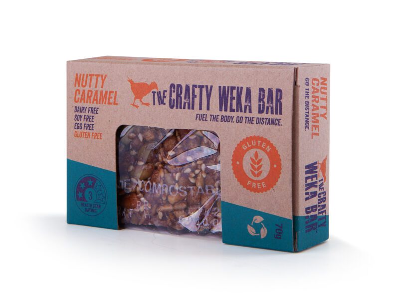 The Crafty Weka Gluten Free Nutty Caramel Bar