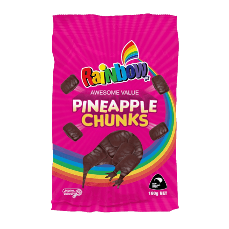 Rainbow Pineapple Chunks 160g