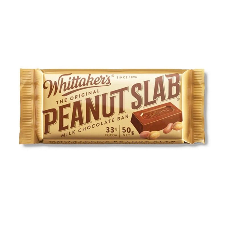 Whittaker's The Original Peanut Slab Milk Chocolate Bar 50g