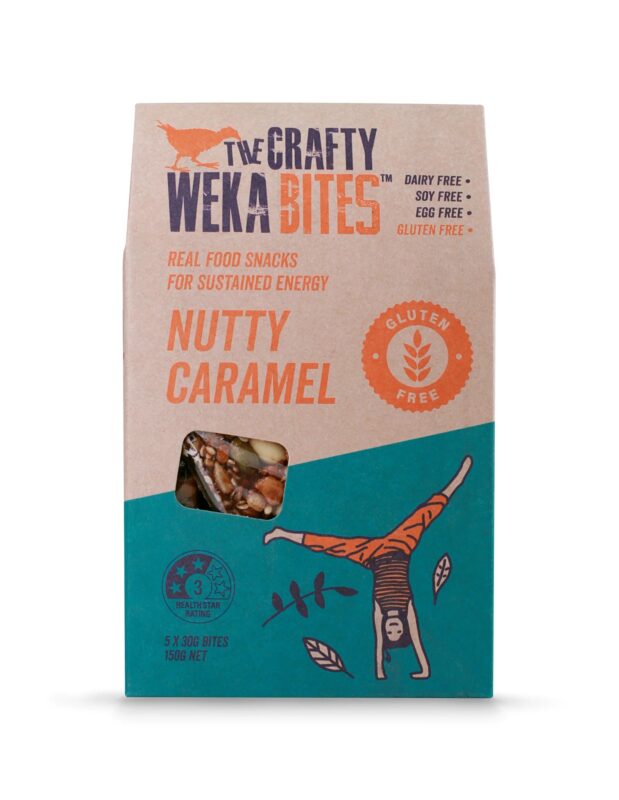 The Crafty Weka Bites Nutty Caramel 150g