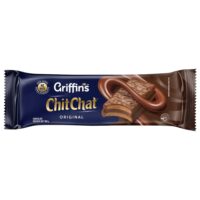 Pack of Griffin's Original Chit Chat chocolate biscuits featuring a chocolate-covered biscuit design.