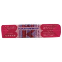 Whittaker's Raspberry K Bar wrapped in pink packaging with branding and flavour details.